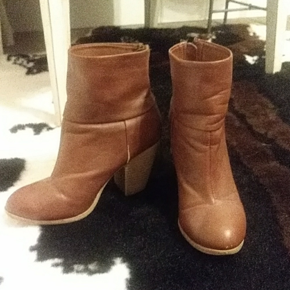 Brown booties